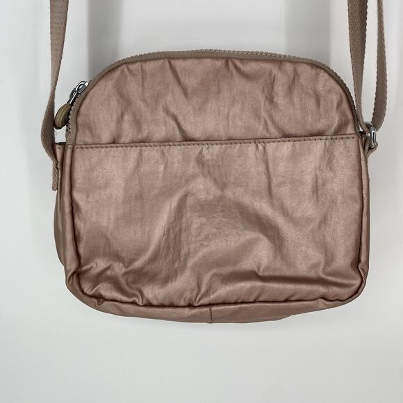 Kipling Sabian Triple Compartment Crossbody Bag Purse Dusty Taupe Pink - Picture 5 of 8